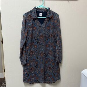 Cabi Blue Patterned Dress